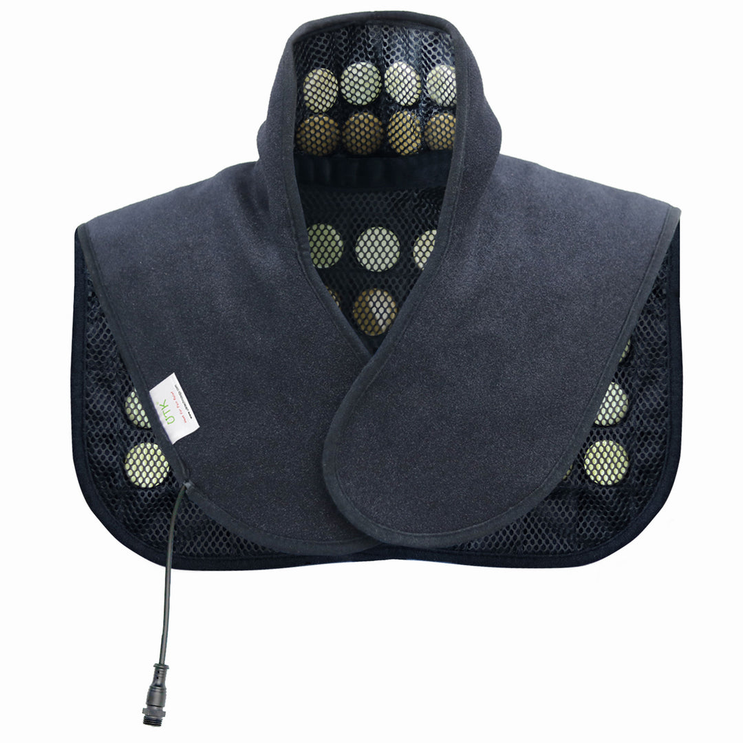 Neck and Shoulder Natural Jade and Tourmaline Stone Heating Pad Wrap (Used) - VMInnovations