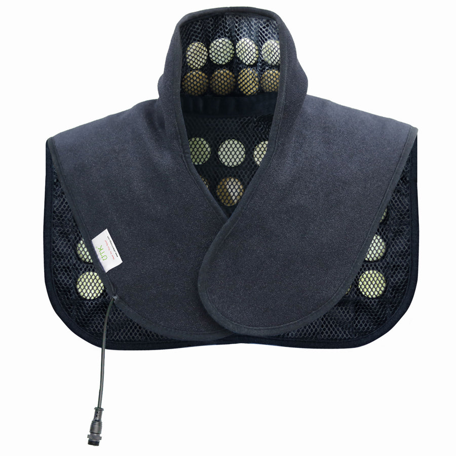 Neck and Shoulder Natural Jade and Tourmaline Stone Heating Pad Wrap (Used) - VMInnovations
