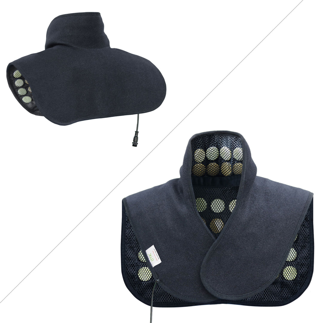 Neck and Shoulder Natural Jade and Tourmaline Stone Heating Pad Wrap (Used) - VMInnovations