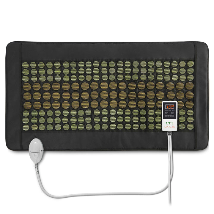 UTK 38 x 21 Inch Far Infrared Heating Pad w/ Natural Jade and Tourmaline Stones