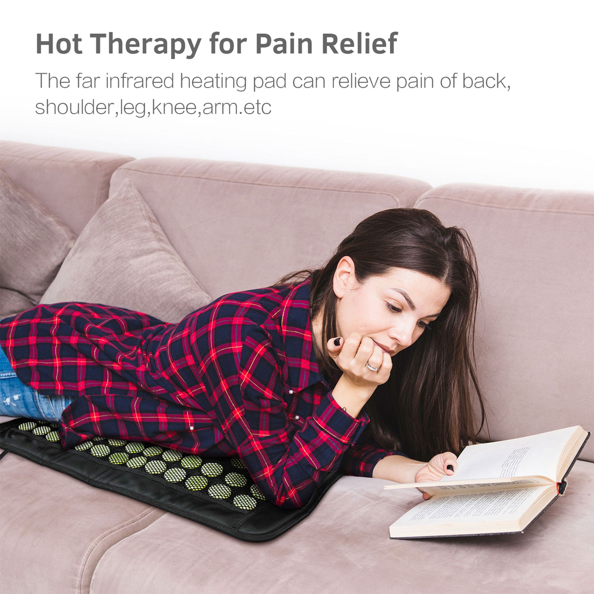 23.5 x 16 In Tourmaline Stone Infrared Pain Relief Heating Mat (Used) - VMInnovations