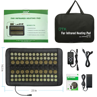 23.5 x 16 In Tourmaline Stone Infrared Pain Relief Heating Mat (Used) - VMInnovations