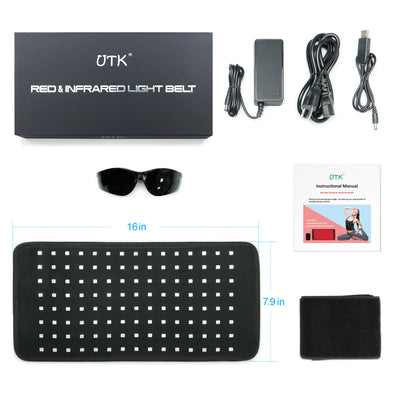 UTK Wearable 660nm Red & 850nm Infrared Light Therapy Belt w/Auto Shutoff (Used) - VMInnovations