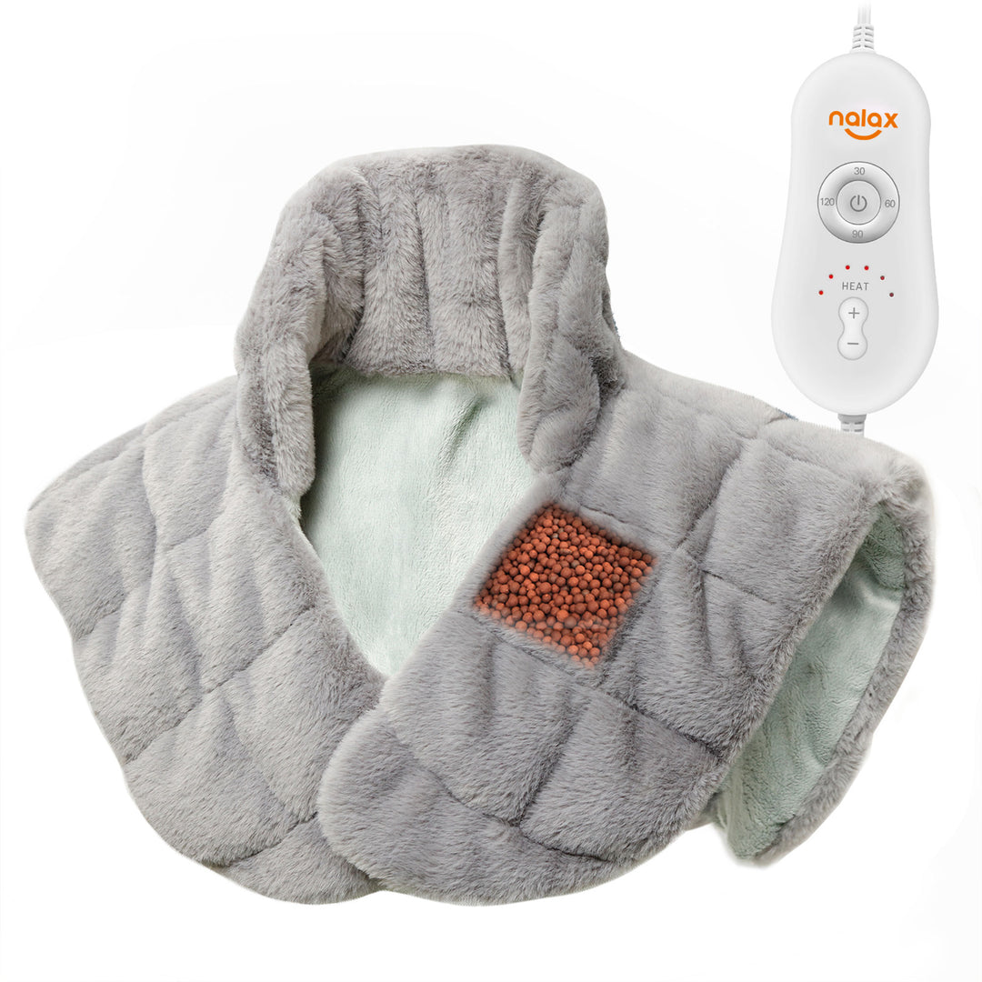 Nalax Neck & Shoulders Pain Relief Heating Pad Wrap w/6 Heat Levels (Open Box) - VMInnovations
