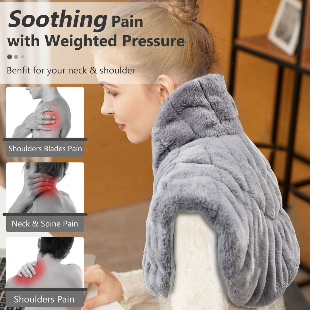 Nalax Neck & Shoulders Pain Relief Heating Pad Wrap w/6 Heat Levels (Open Box) - VMInnovations