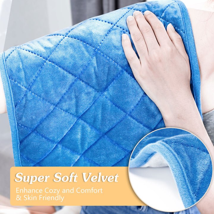 Nalax Pain Relief Heating Pad w/Premium Natural Gemstone Bead Filling (Open Box)