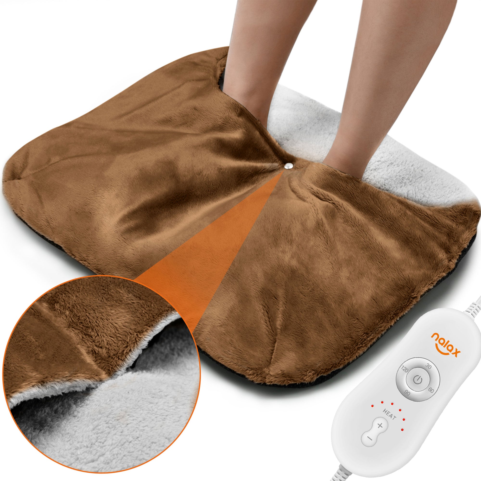 Nalax Ft Warmer Electric Heating Pad w/6 Settings and 2 Hour Auto Shutoff (Used) - VMInnovations