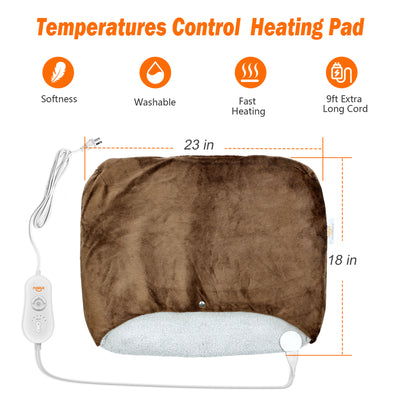 Nalax Ft Warmer Electric Heating Pad w/6 Settings and 2 Hour Auto Shutoff (Used) - VMInnovations