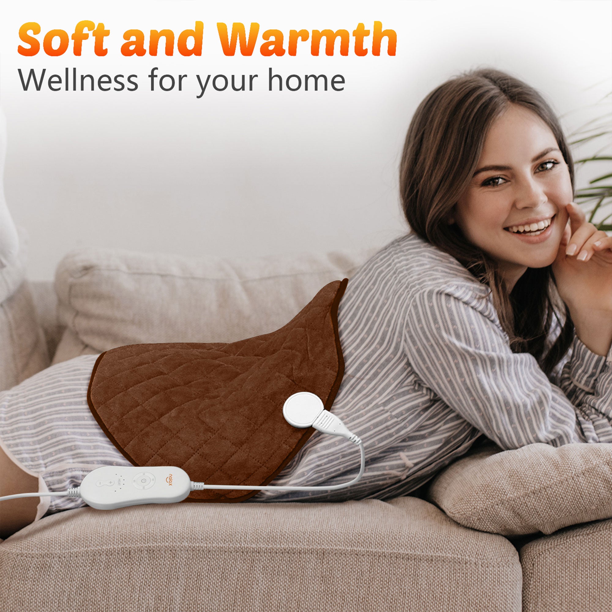 Nalax Lower Back Heating Pad w/ Adjustable Strap and Auto Shut Off (Open Box) - VMInnovations
