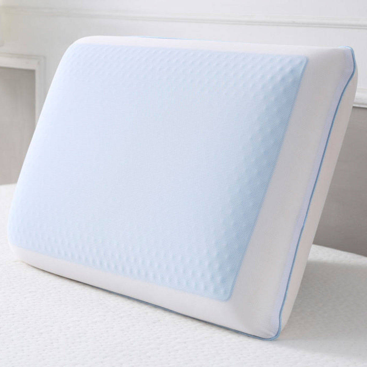 Classic Brands Medium Firm Reversible Gel Memory Foam Pillow, Standard (Used)