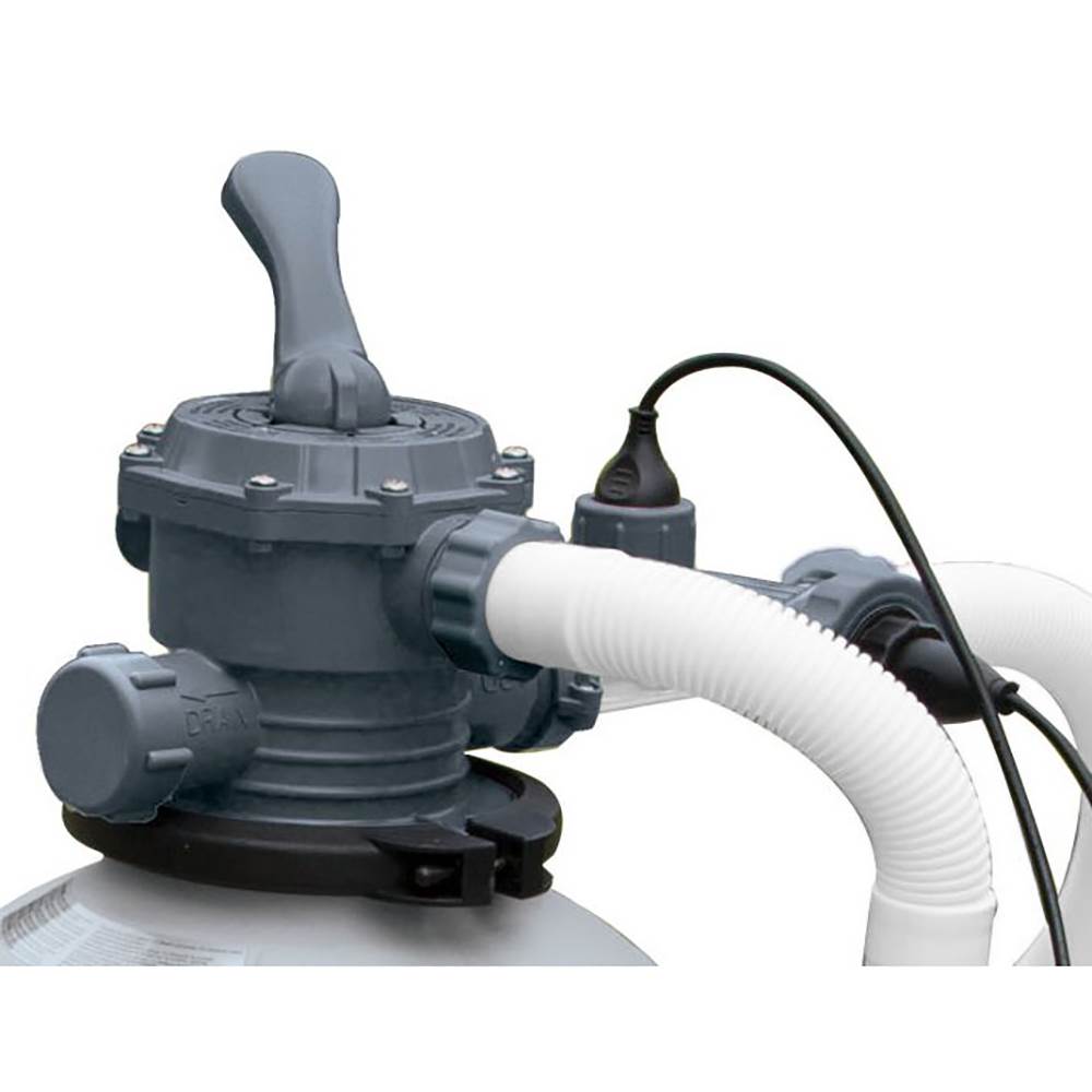 Intex 1600 GPH Saltwater System & Sand Filter Pump Swimming Pool Set - Used