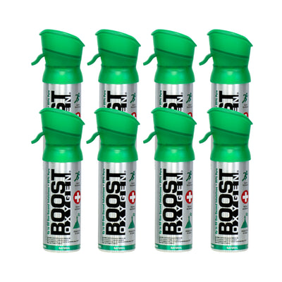 Boost Oxygen Pocket Size 3 Liter Respiratory Support Canister, Natural (8 Pack)