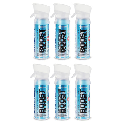 Boost Oxygen 3L Pocket Sized Canned Oxygen with Mouthpiece, Peppermint (6 Pack)