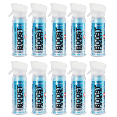 Boost Oxygen 3L Pocket Sized Canned Oxygen with Mouthpiece, Peppermint (10 Pack) - VMInnovations