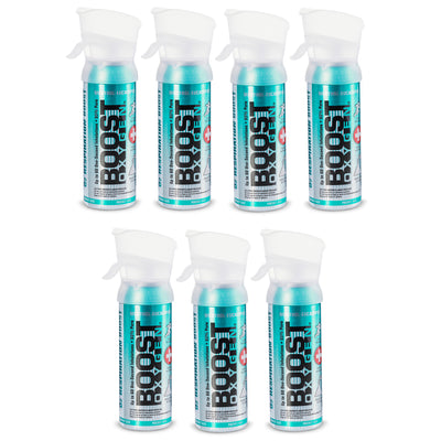 Boost Oxygen 3 Liter Pocket Sized Canned Oxygen, Menthol Eucalyptus (7 Pack) - VMInnovations
