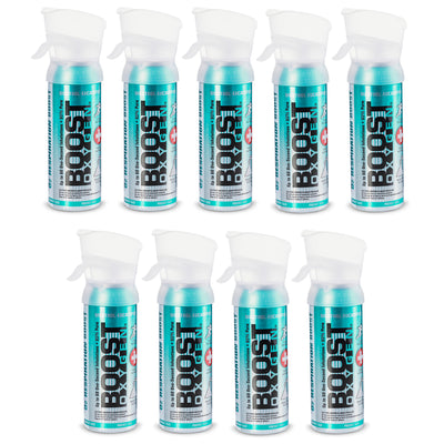 Boost Oxygen 3 Liter Pocket Sized Canned Oxygen, Menthol Eucalyptus (9 Pack) - VMInnovations