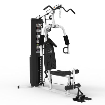 Marcy Stack Multifunctional Home Gym Full Body Workout Station, White (Open Box) - VMInnovations