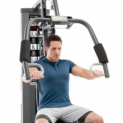 Marcy MWM-4965 Stack Multifunctional Home Gym Full Body Workout Station, Black