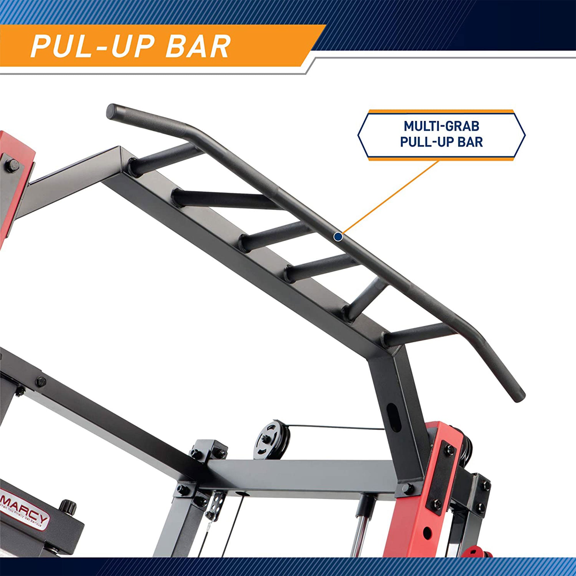 Marcy Smith Machine Cage Multi Purpose Home Gym Training System, White(Open Box) - VMInnovations