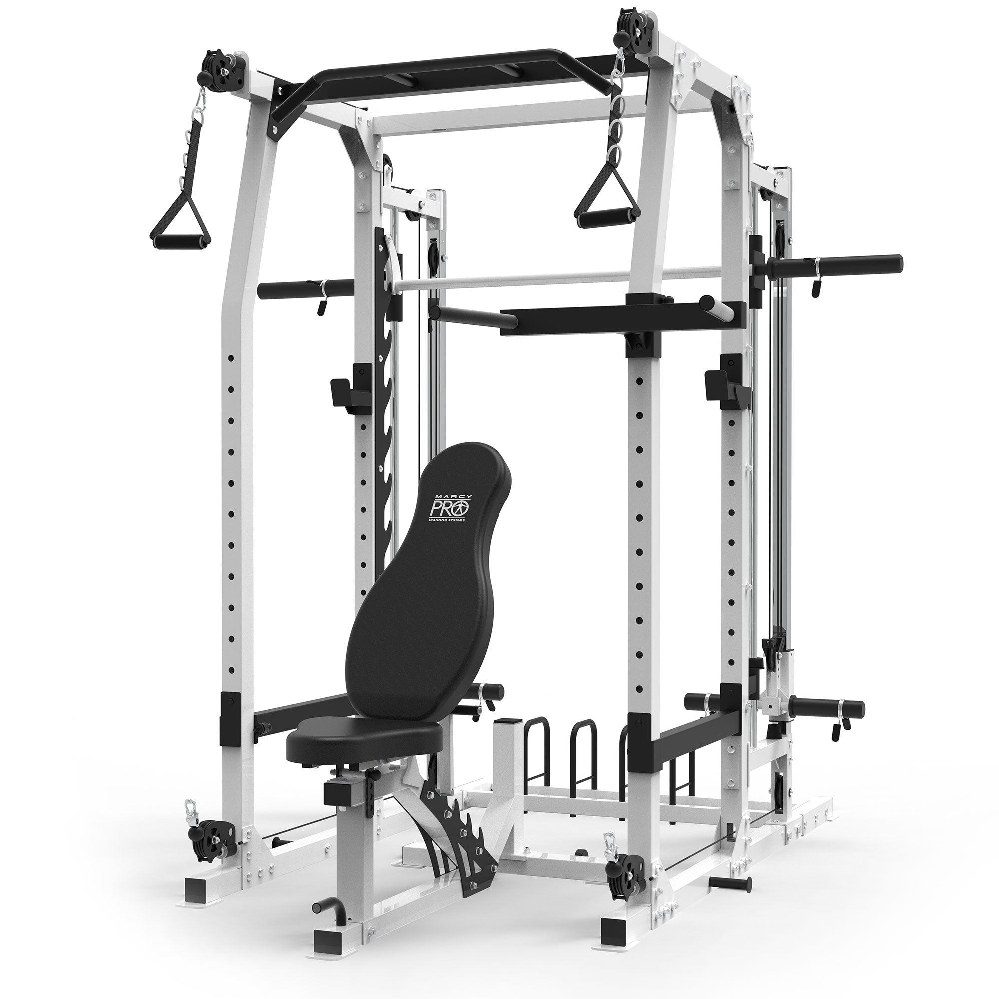 Marcy SM-7362 Pro Smith Machine Home Gym System for Full Body Training, Black - VMInnovations