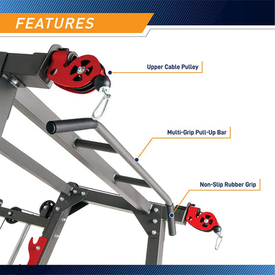 Marcy SM-7362 Pro Smith Machine Home Gym System for Full Body Training, Black - VMInnovations