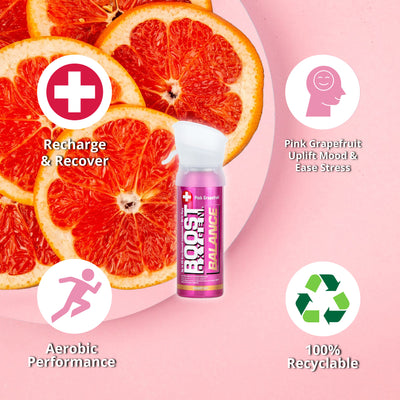 Boost Oxygen Pocket 3 Liter Respiratory Support Canister, Grapefruit (6 Pack) - VMInnovations