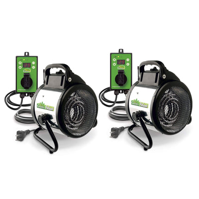 Bio Green Palma Greenhouse Space Heater w/Digital Thermostat, 120 Sq Ft (2 Pack)
