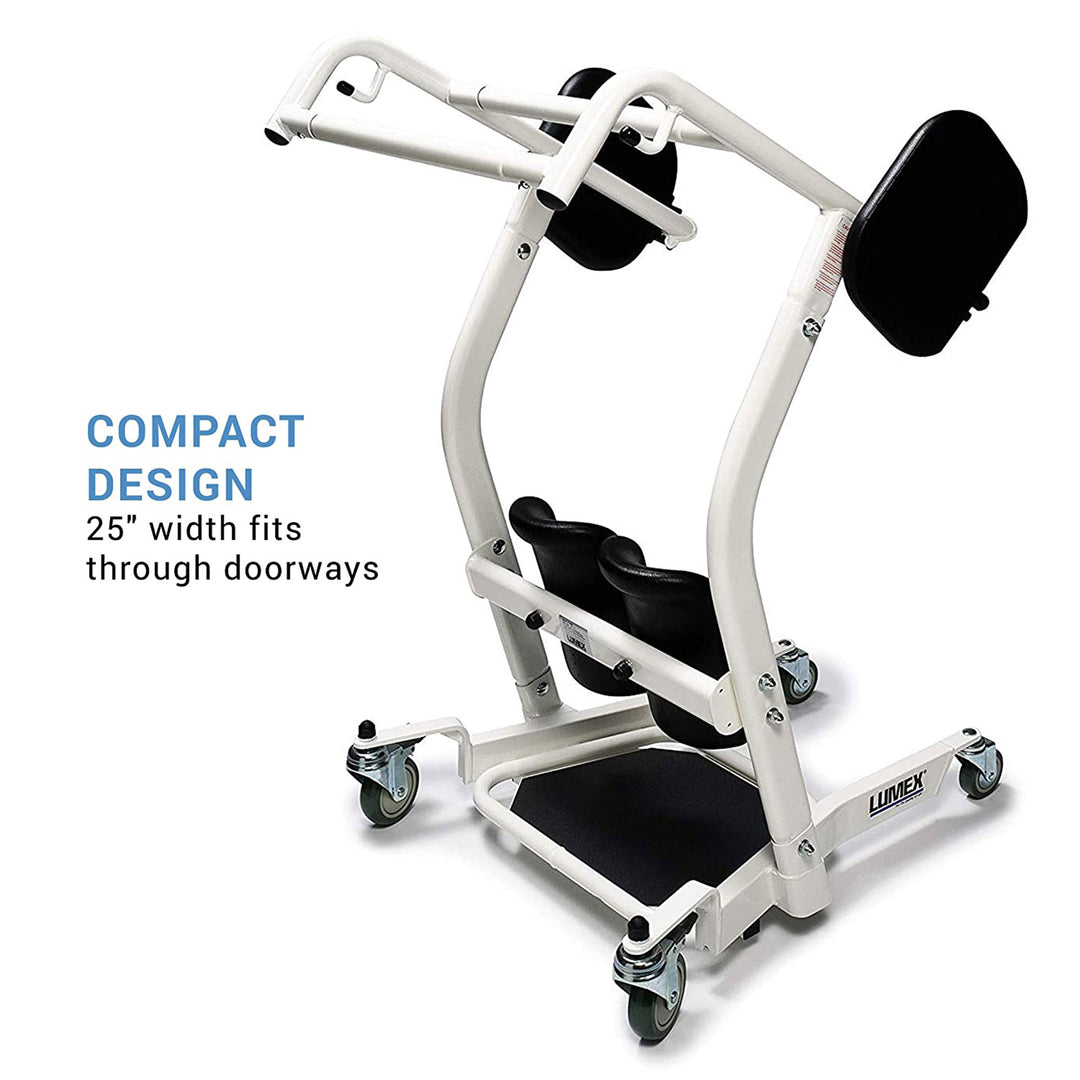 LF1600 Lumex Stand Assist Padded Patient Lift Transportation Unit (Open Box) - VMInnovations
