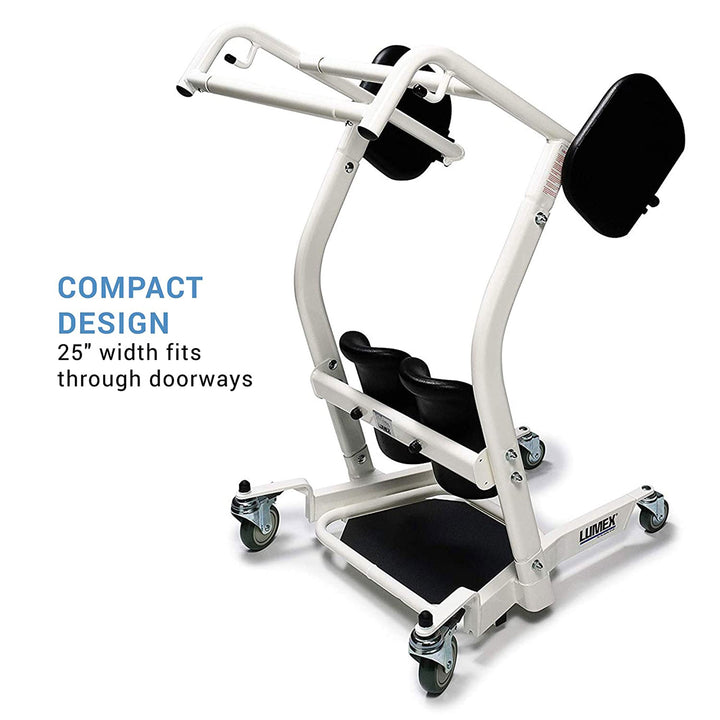 LF1600 Lumex Stand Assist Padded Patient Lift Transportation Unit (Open Box) - VMInnovations