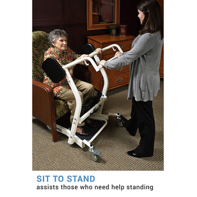 LF1600 Lumex Stand Assist Padded Patient Lift Transportation Unit (Open Box) - VMInnovations