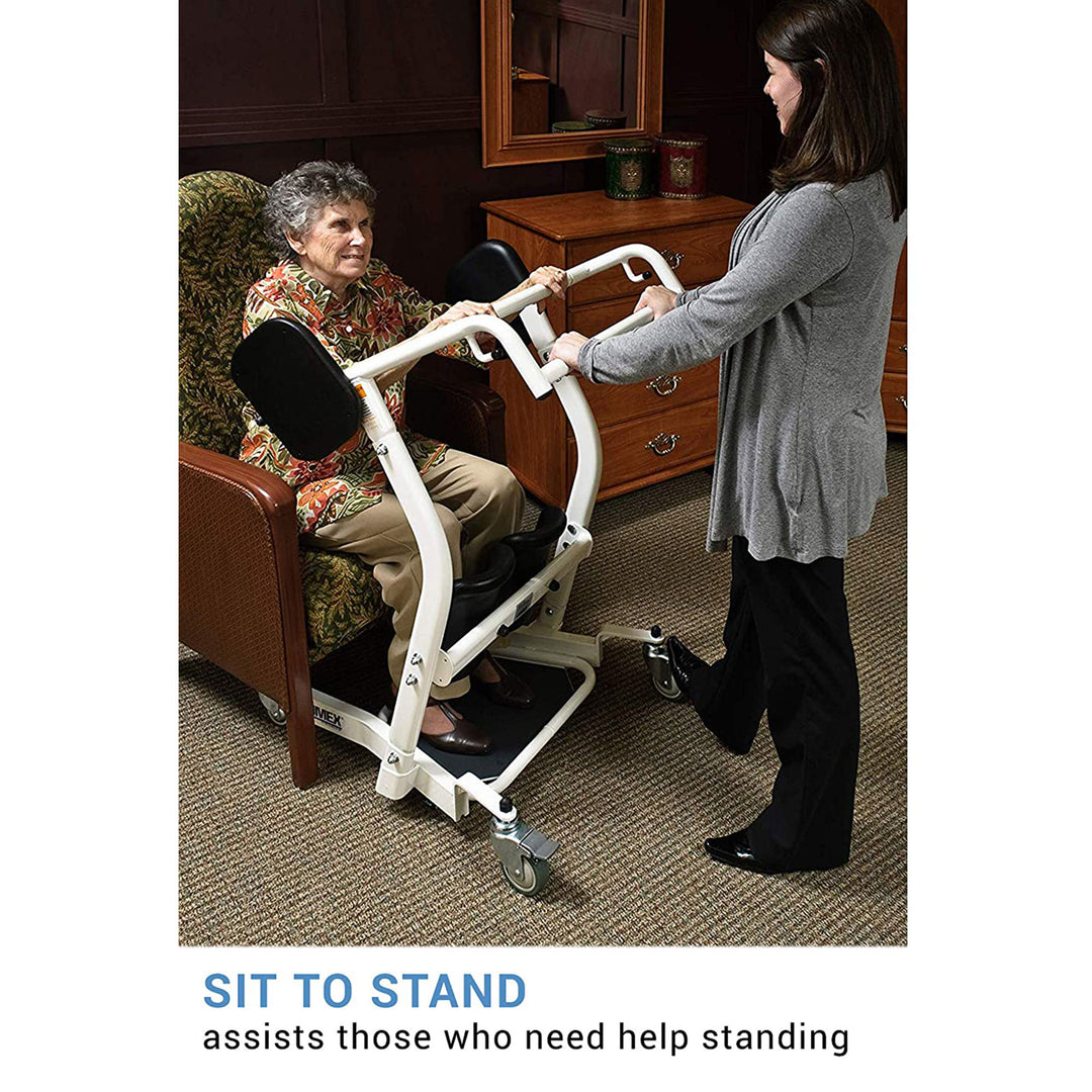 LF1600 Lumex Stand Assist Padded Patient Lift Transportation Unit (Open Box) - VMInnovations