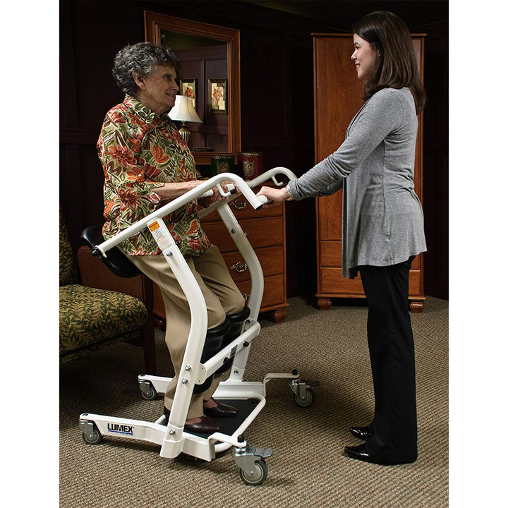 LF1600 Lumex Stand Assist Padded Patient Lift Transportation Unit (Open Box) - VMInnovations