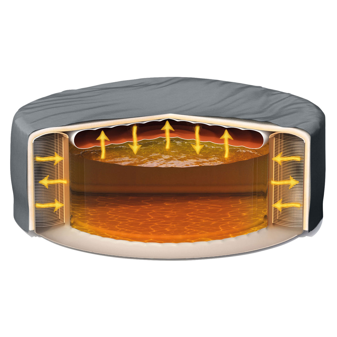 Intex PureSpa Plus Inflatable Bubble Jet Hot Tub & Slip Resistant Seat (4 Pack)