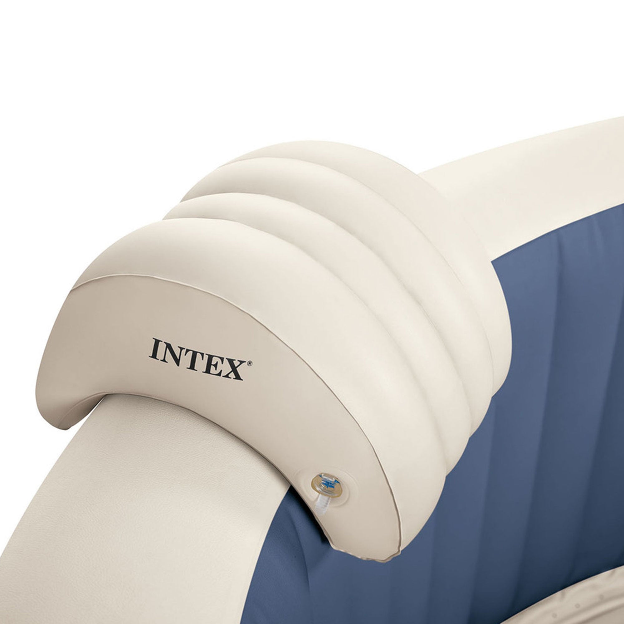 Intex PureSpa Plus 6 Person Portable Inflatable Hot Tub Jet Spa with Cover, Navy