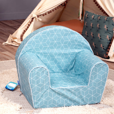 Delsit Lightweight Cube Toddler Reading Armchair, Machine Washable (Used)