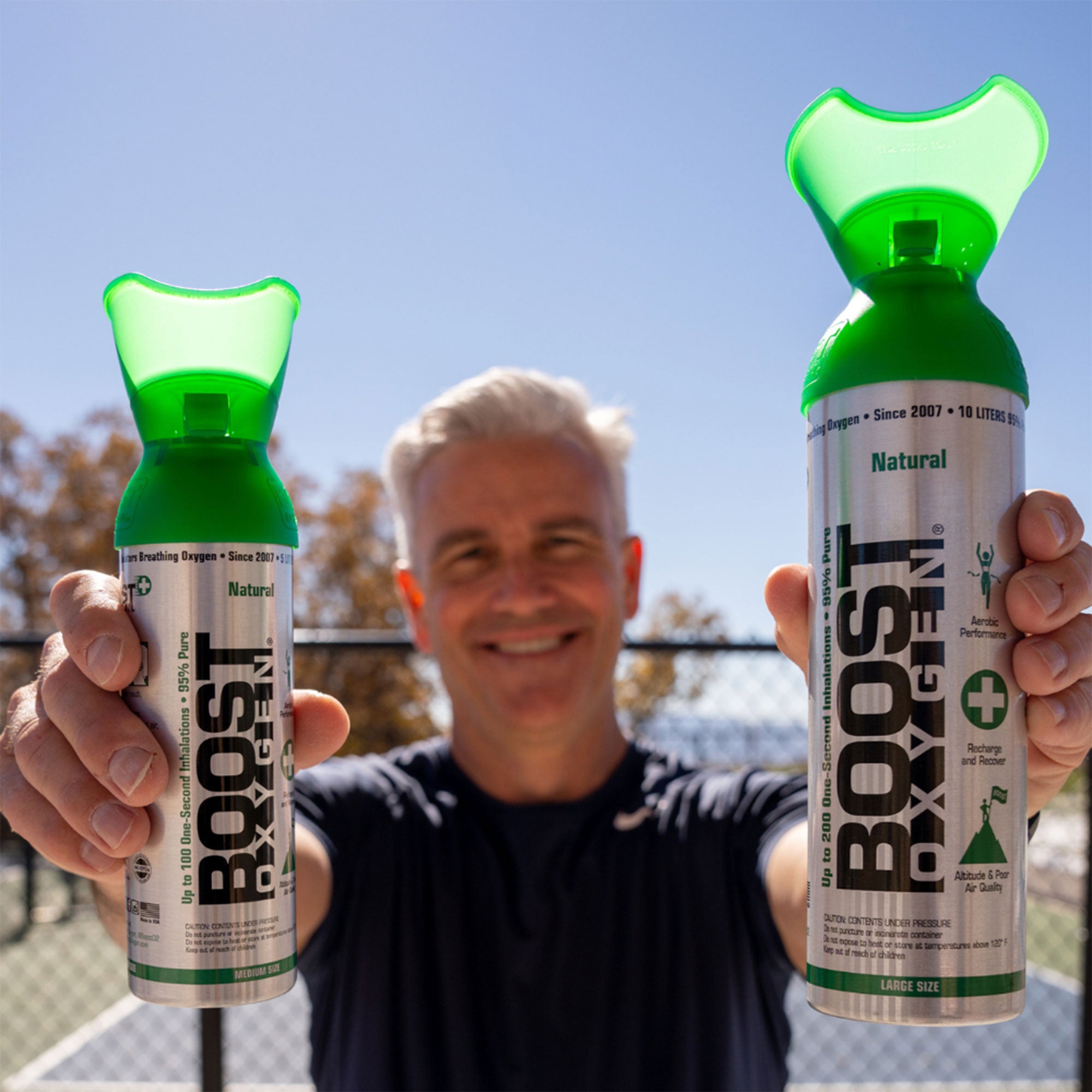 Boost Oxygen 3, 5, & 10L Canned Supplemental Oxygen Bottle w/Mouthpiece, Natural