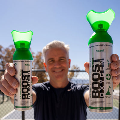 Boost Oxygen 3, 5, & 10L Canned Supplemental Oxygen Bottle w/Mouthpiece, Natural