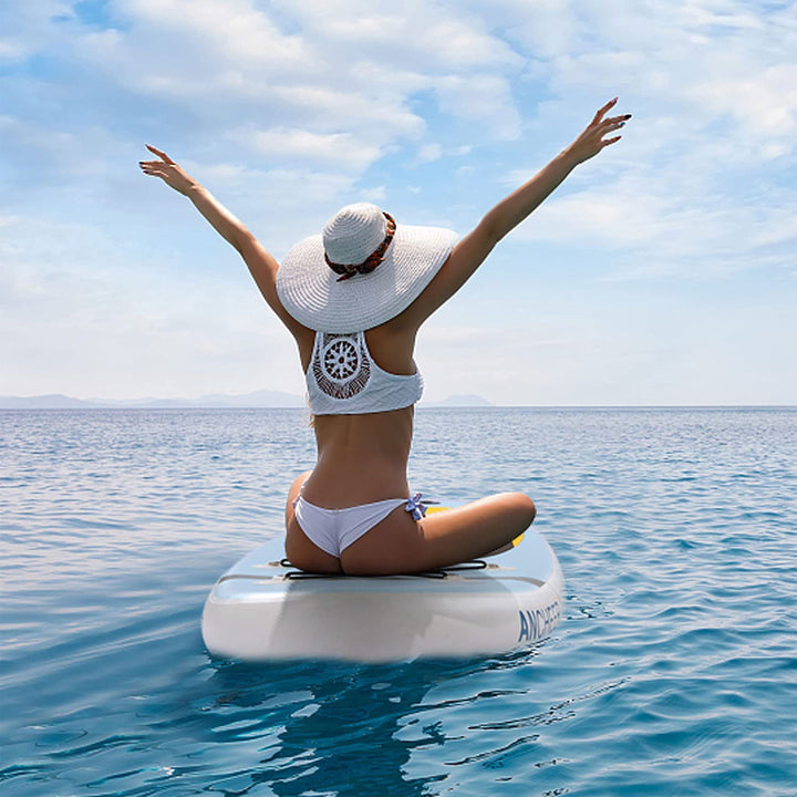 Ancheer 10 Ft Inflatable Paddle Board w/Accessories & Bag, Yellow (Open Box) - VMInnovations