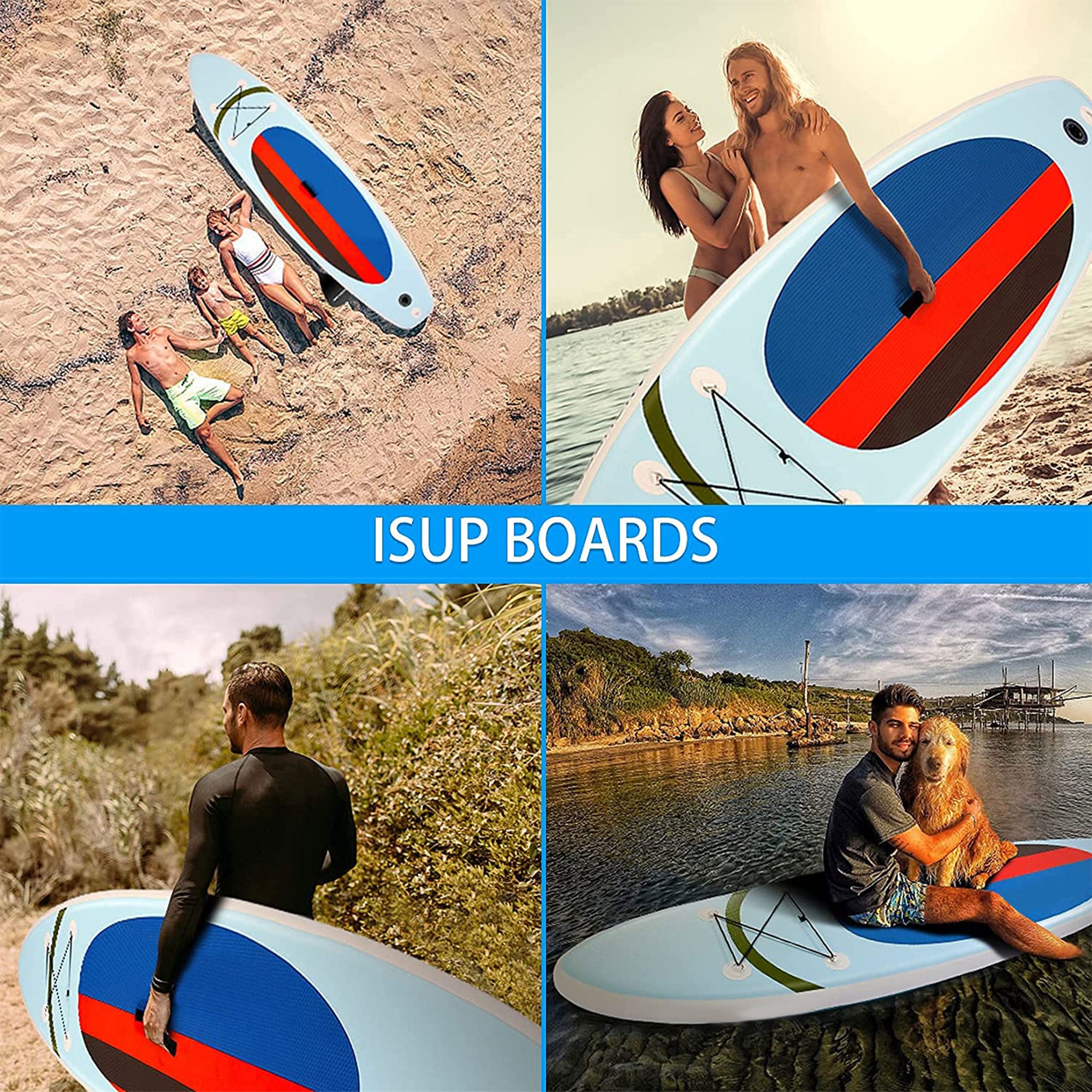 Ancheer 10 Ft Inflatable Stand Up Paddle Board with Bag & Accessories (Open Box)