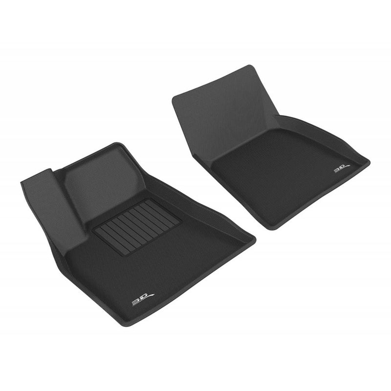 3D MAXpider Kagu Series Front Row Floor Mat Liners, 12-19 Tesla Model S, Black