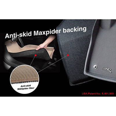 3D MAXpider Kagu Series Second Row Mat, 12-19 Tesla Model S, Black (Open Box)