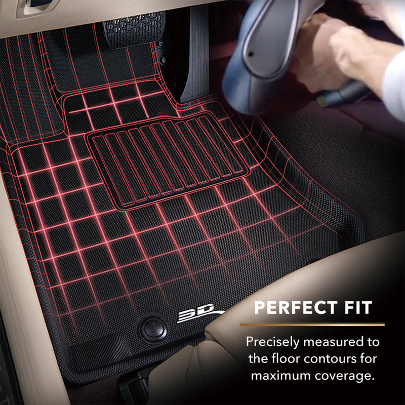 3D MAXpider Kagu Floor Mat Set, for 2016 to 2020 Honda Civic, 1st Row Set, Tan
