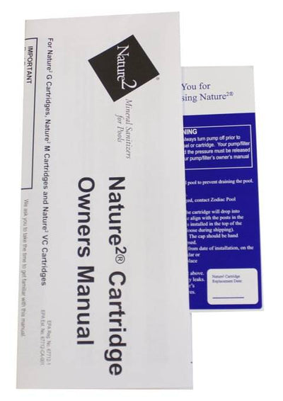 ZODIAC NATURE 2 G Mineral Sanitizer Cartridge 45K Gal - Open Box