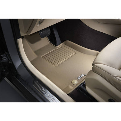 3D MAXpider Kagu Front Row Floor Liners, 2012-2019 Tesla Model S, Tan (Open Box)