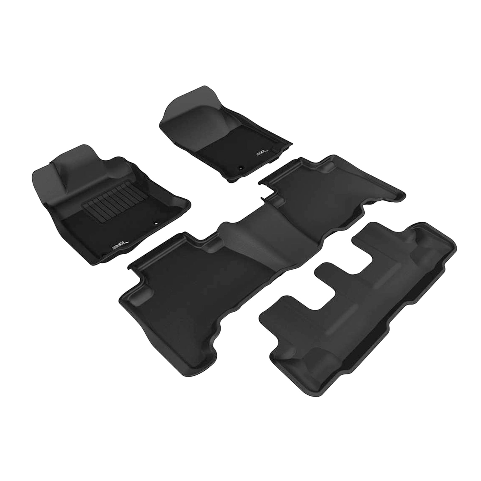 3D MAXpider Kagu Series Custom Floor Mat Set, 13-21 Toyota 4Runner, Black (Used) - VMInnovations