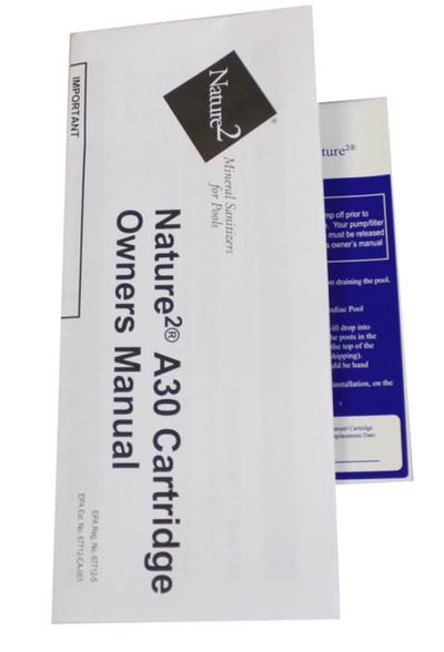 ZODIAC NATURE 2 A30 Aboveground Mineral Cartridge Sanitizer 30K Gal (Open Box)