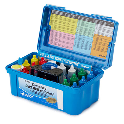 Taylor K2006 Complete Pool Water Test Kit for Chlorine, pH, Alkalinity (Used) - VMInnovations