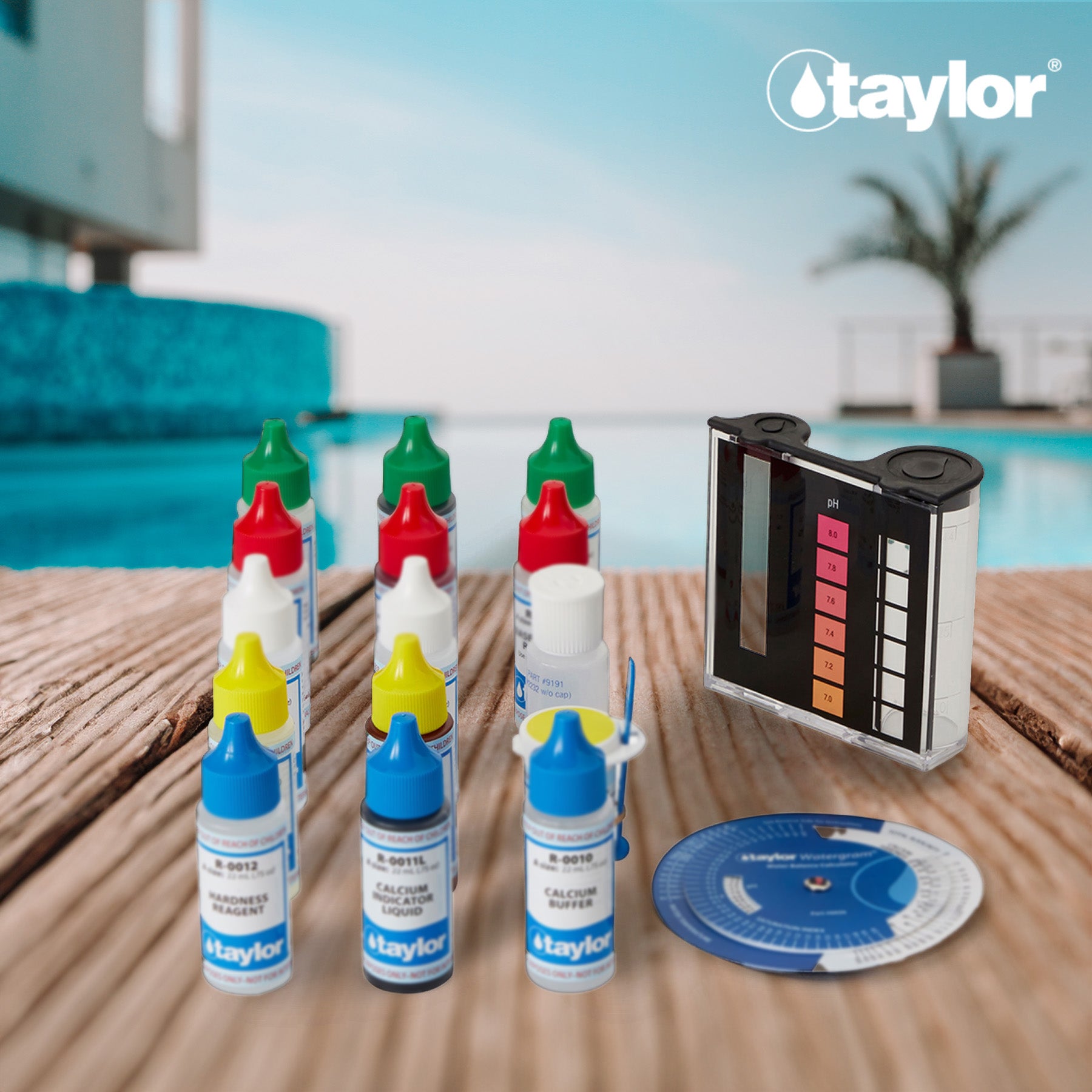 Taylor K2006 Complete Pool Water Test Kit for Chlorine, pH, Alkalinity (Used) - VMInnovations