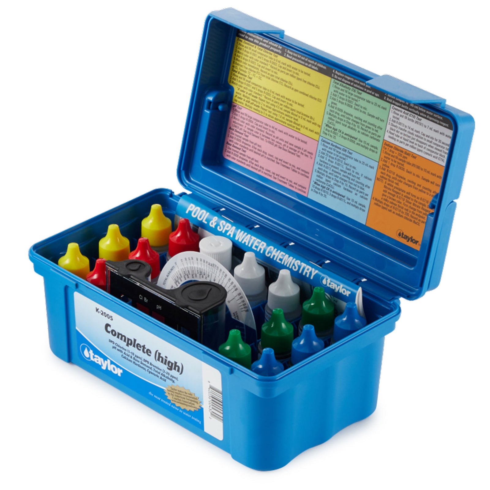 TAYLOR K-2005 Pro Swimming Pool Test Kit K2005 Chlorine/Bromine DP (Open Box) - VMInnovations