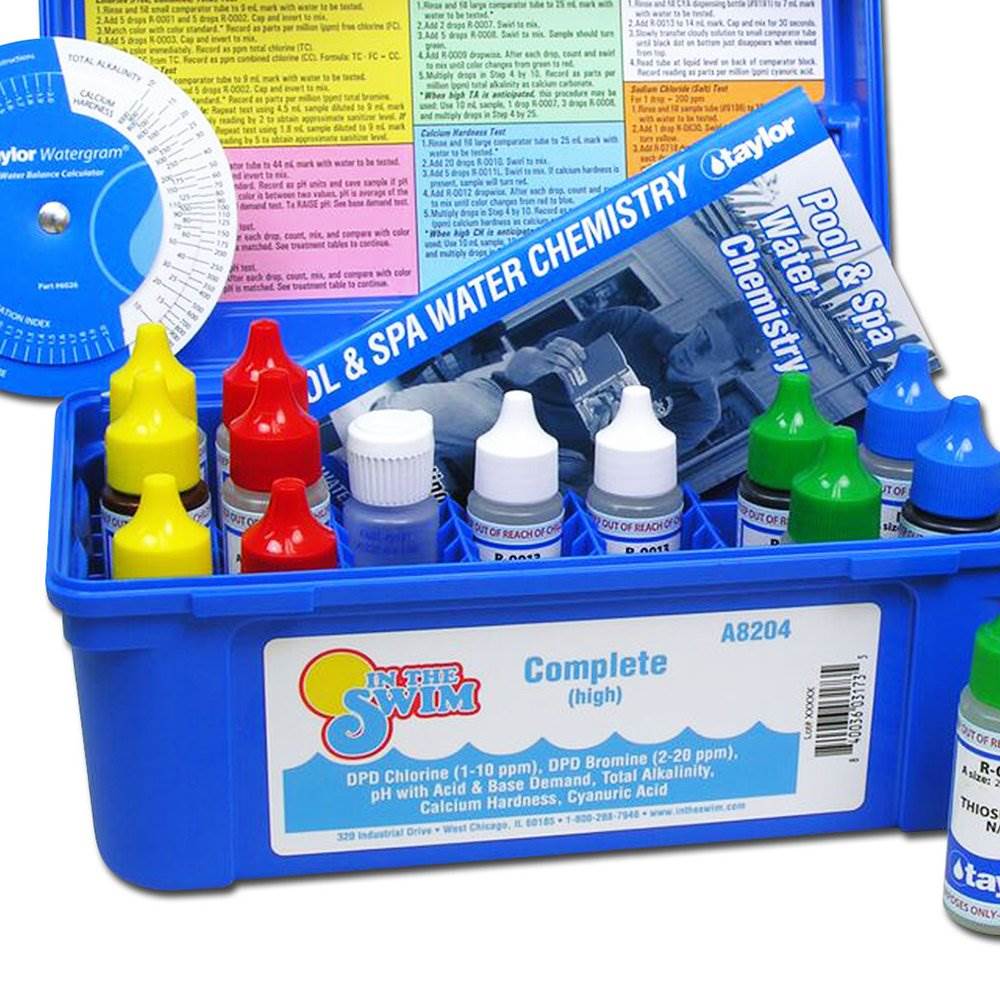 Taylor Swimming Pool Chlorine Bromine Alkalinity Hardness pH DP Test Kit (3) - VMInnovations